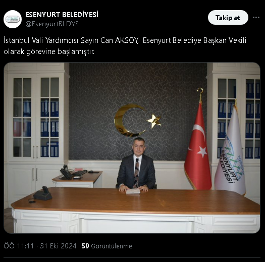 Esenyurt Belediyesi'nde Kayyum Ataması