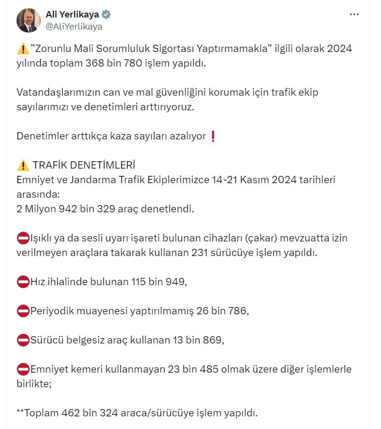 Trafik Denetimleri ve Güvenlik Önlemleri