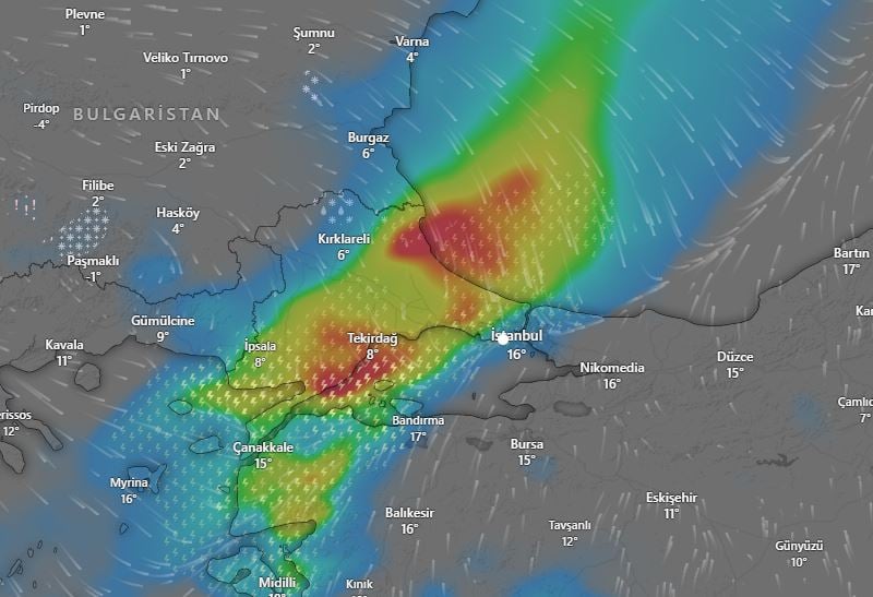 İstanbul'da Hava Durumu: Lodos Fırtınası ve Ani Soğuma