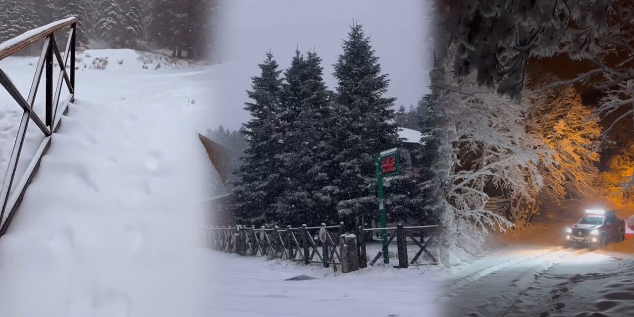 Uludağ’da kar kalınlığı 40 santimetreyi gördü