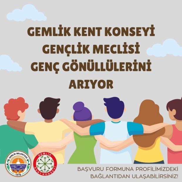 Gemlik kent konseyi gençlik meclisi genç gönüllülerini arıyor