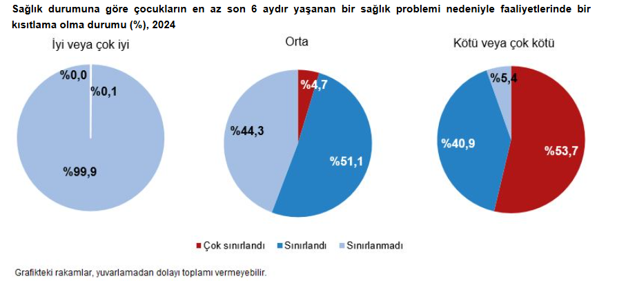 Türkiye İstatistik Kurumu 2024 Çocuk Sağlığı ve Yoksunluğu Verileri